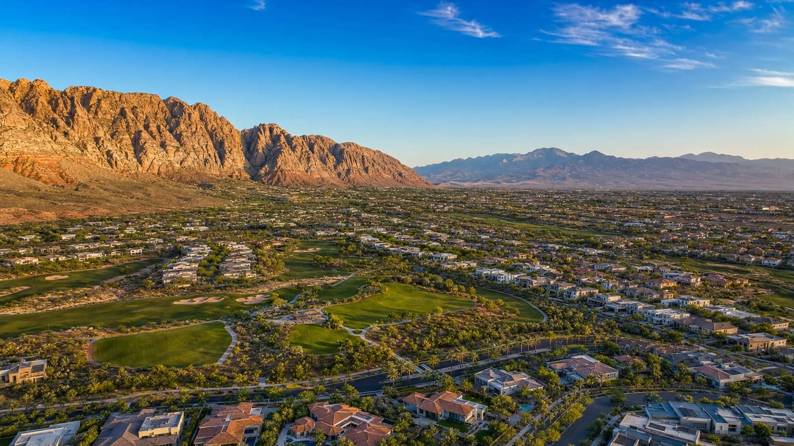 Summerlin Las Vegas master plan residential street with new homes — down payment trends 2026
